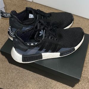 Gently used black and gray womens adidas NMD R1 J